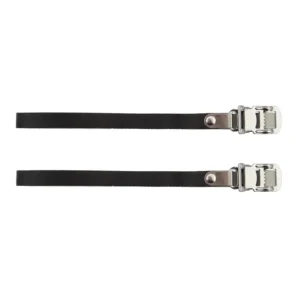 TOE STRAPS SUNLT RD LEATHER BLK