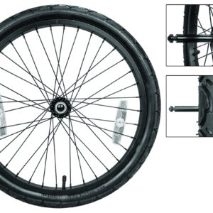 TRAILER SUNLT REP WHL 20 ALY QR PIN AXLE BK  f/912629/912630/912632/98014