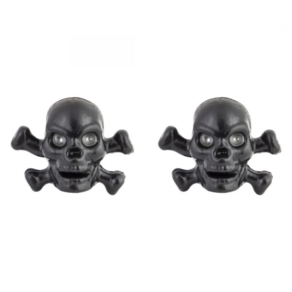 VALVE CAPS TRIKTOPZ SKULL/BONE BK 1pr/PK