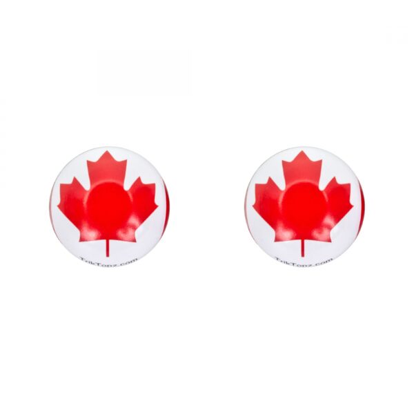 VALVE CAPS TRIKTOPZ FLAG CANADA 1pr/PK
