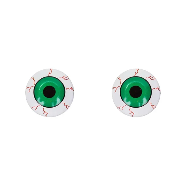 VALVE CAPS TRIKTOPZ EYEBALL GN 1pr/PK