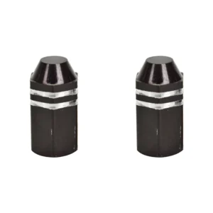 VALVE CAPS TRIKTOPZ FINNED BK 1pr/PK