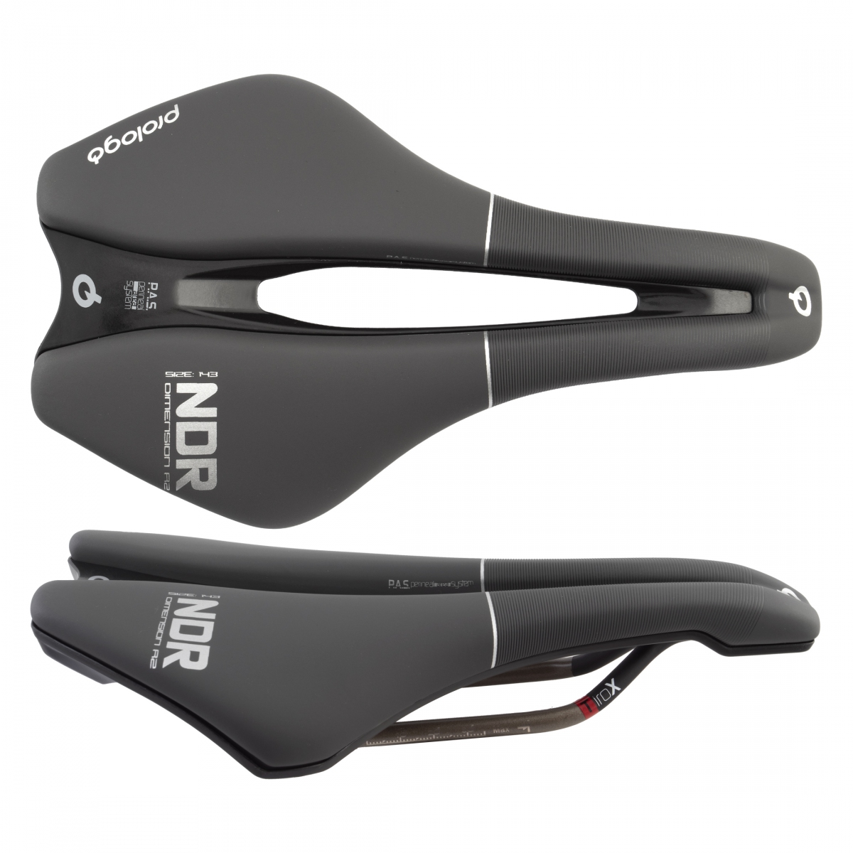 SADDLE PROLOGO DIMENSION R2 NDR TIROX 143 BK/GY