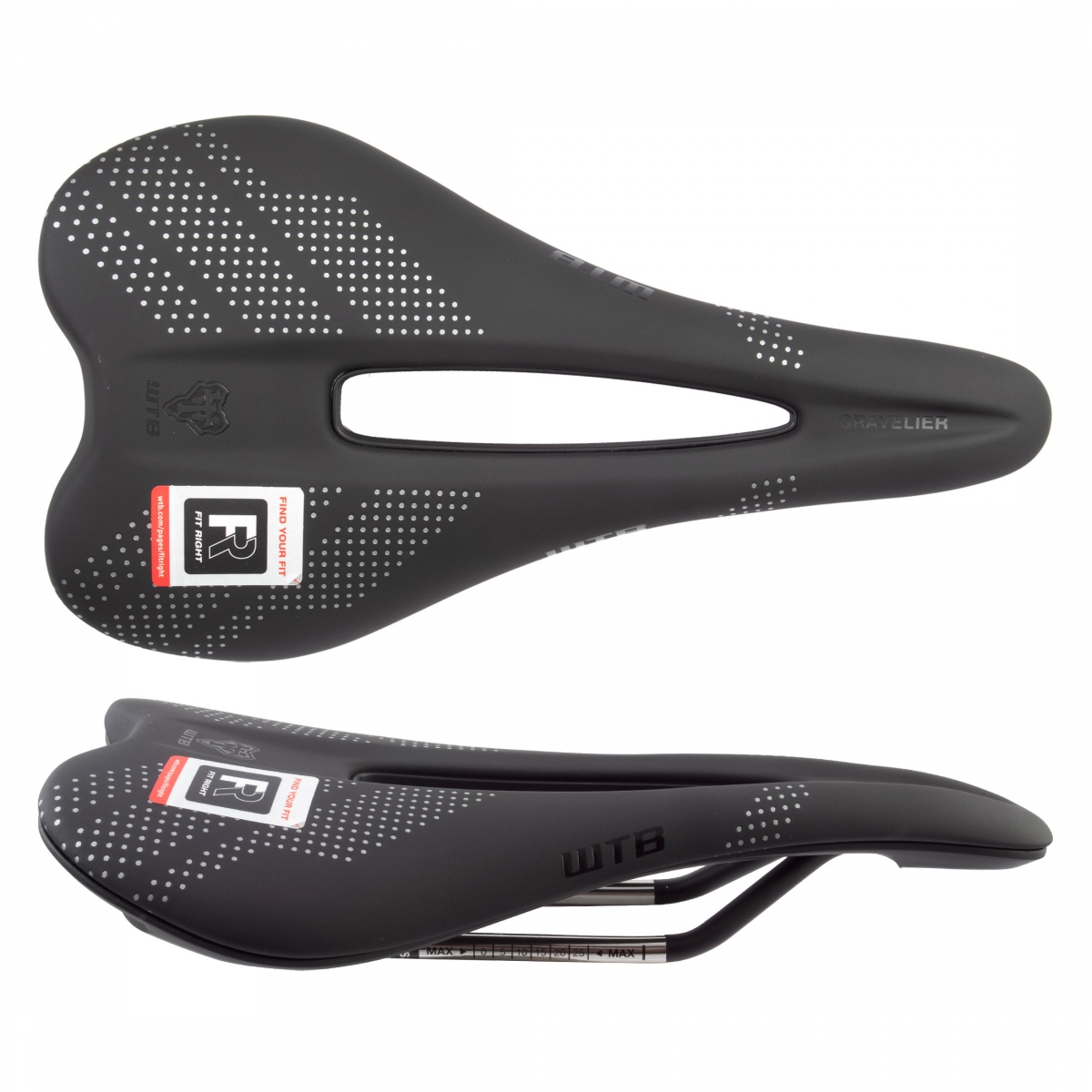 SADDLE WTB GRAVELIER MEDIUM STAINLESS BK